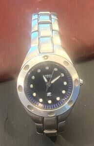 Women's 30mm Silver TYone Fossil Blue Watch, WR 100M, PR5099, Dark Face